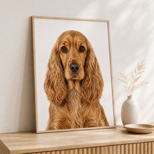 Last opp bilde til gallerivisning, Cocker spaniel Tavla – Inramat Hundporträtt
