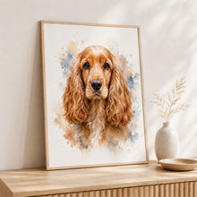 Last opp bilde til gallerivisning, Cocker spaniel Tavla – Inramat Hundporträtt