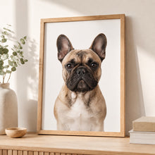 Load image into Gallery viewer, Fransk bulldogg Tavla – Inramat Hundporträtt