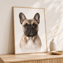Load image into Gallery viewer, Fransk bulldogg Tavla – Inramat Hundporträtt