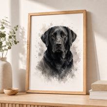 Load image into Gallery viewer, Labrador Retriever Tavla – Inramat Hundporträtt