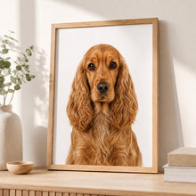 Last opp bilde til gallerivisning, Cocker spaniel Tavla – Inramat Hundporträtt
