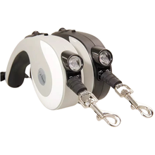 Load image into Gallery viewer, Leash Flexi Leash with Flashlight - Hand grip
