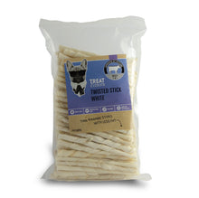 Ladda upp bild till gallerivisning, Tuggpinnar för hund – Twisted Stick White 8 mm, 100-pack

