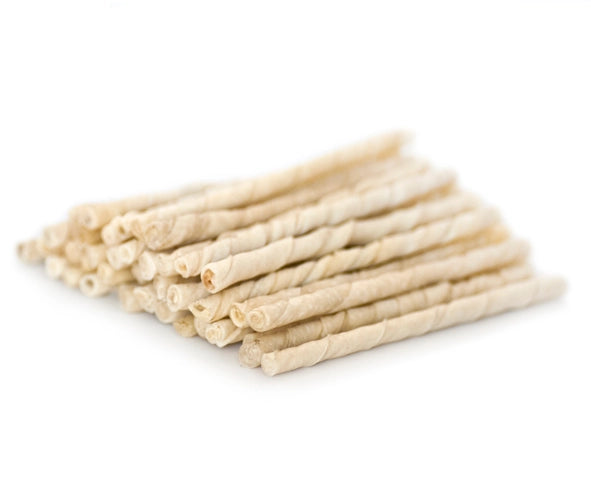 Chewing sticks Twisted Stick White 8 mm, 100-p