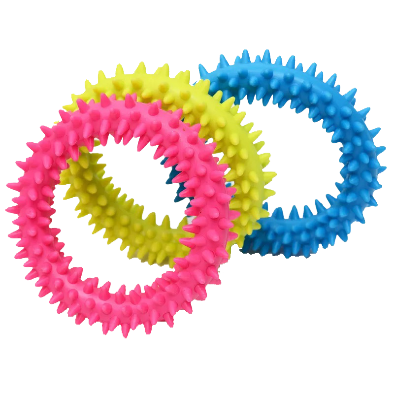 Bite ring with spikes