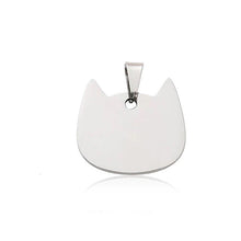 Load image into Gallery viewer, Dog tag / Cat tag with engraving - Cat shaped
