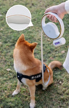 Load image into Gallery viewer, Leash Flexi Leash with Flashlight and Bag Container
