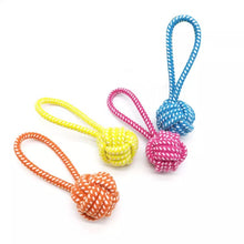 Load image into Gallery viewer, Bit Toy - Rope Ball with Handle
